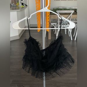 Black Sheer Tube Top